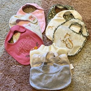 Set of 9 bibs